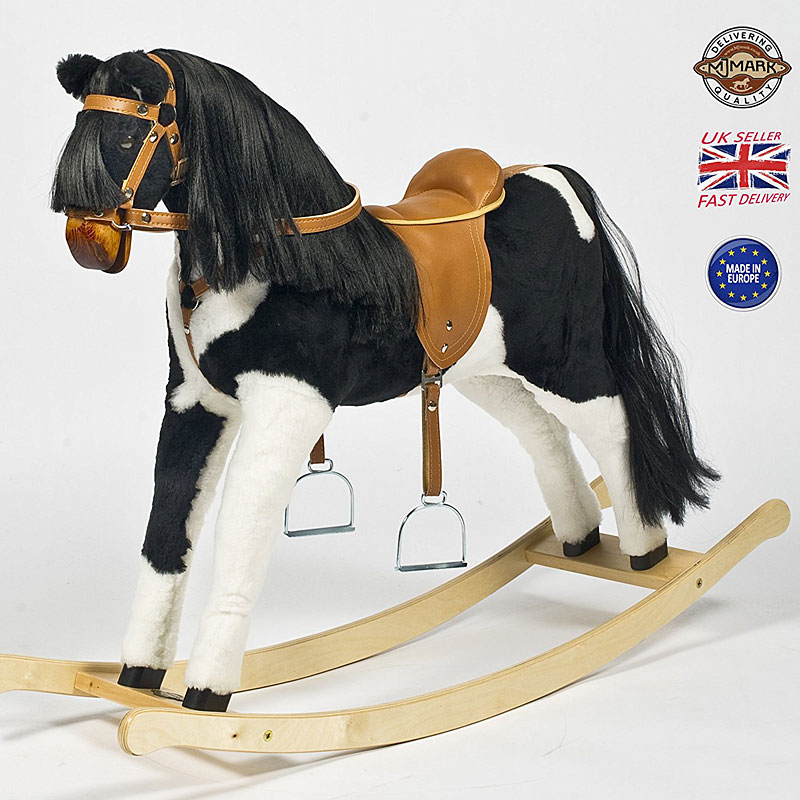 MJMark PIE-BALD Handmade Rocking Horse "Titan IV"